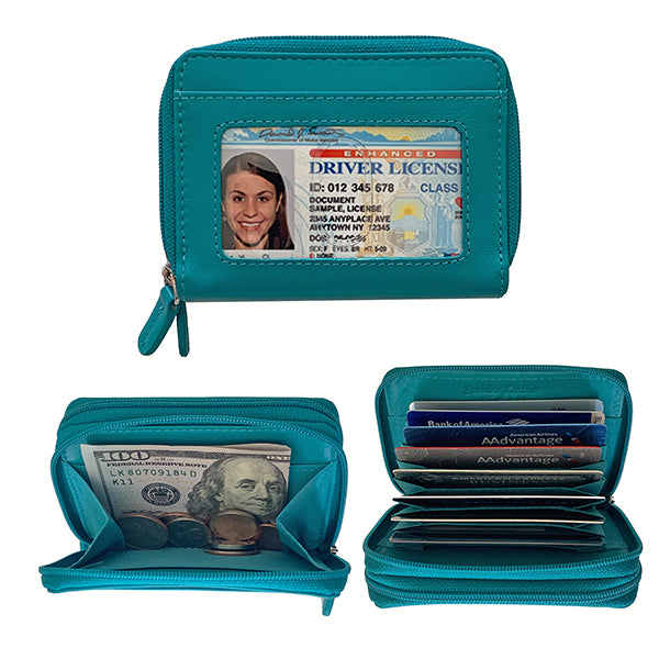 PERSONALIZED Leather Card Holder for Women/ Women's Credit 