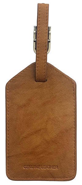 Leather Bag ID Tag, Let us monogram your name or logo