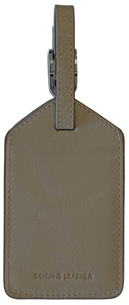 Personalized Monogrammed Leather Luggage Tags - 4 Pack