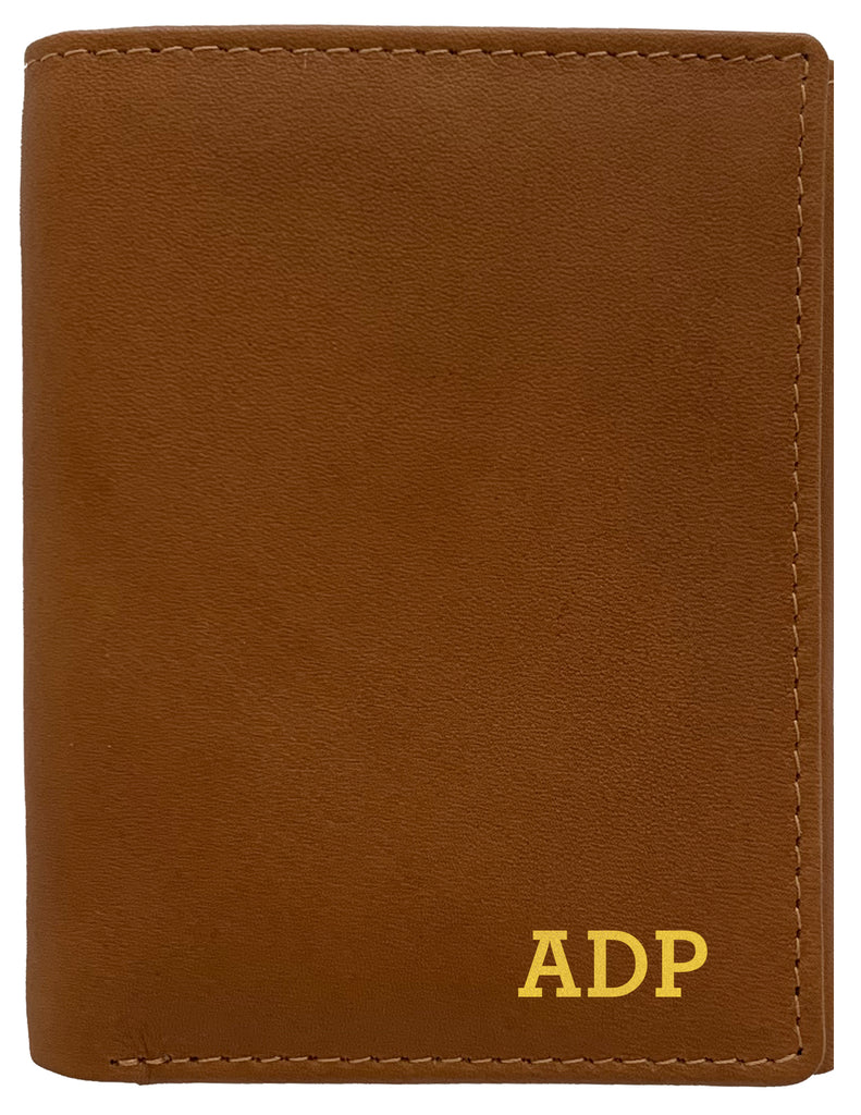 Personalized Mens's Brown Leather Wallet – Qualtry